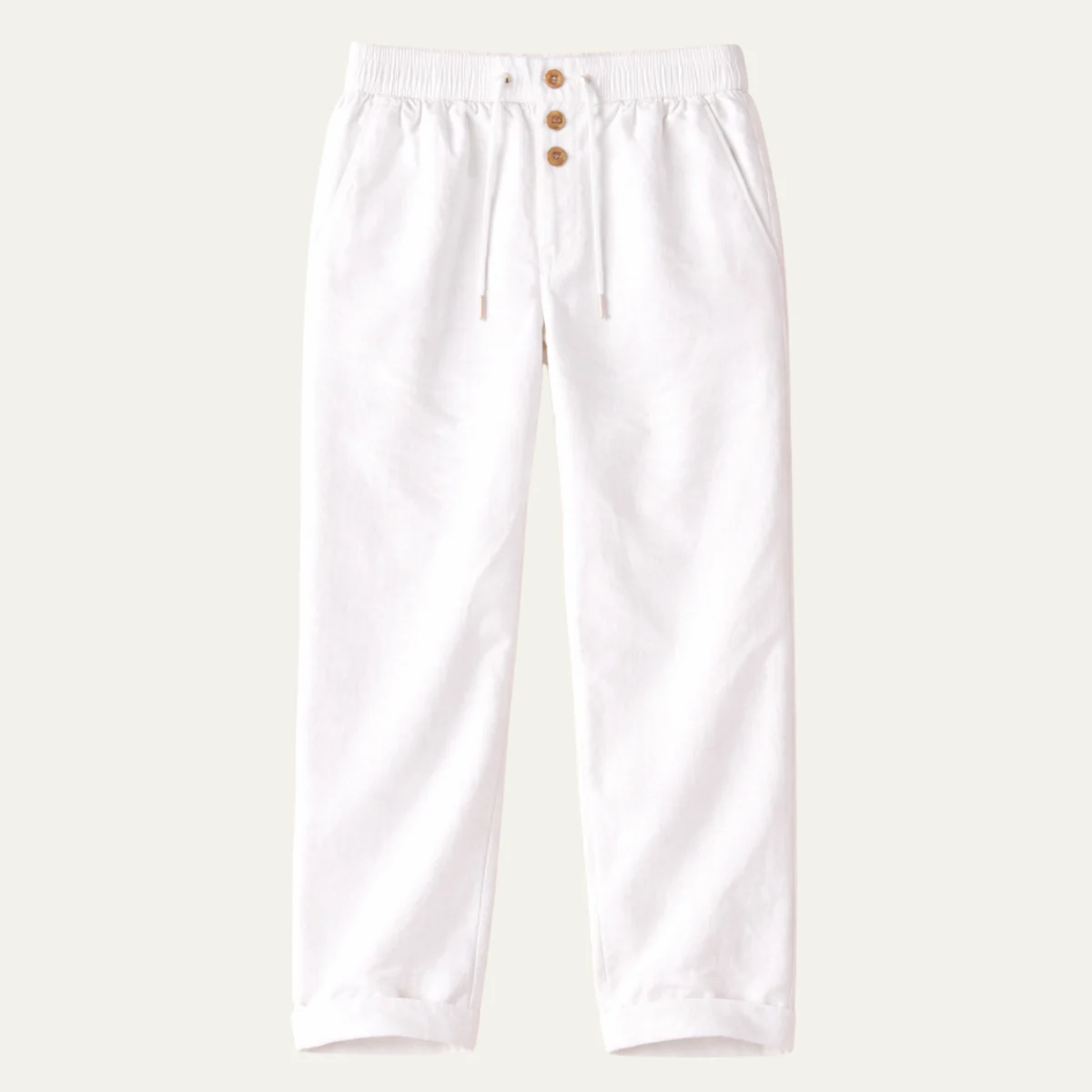 Alban | Straight Leg Cotton Trousers