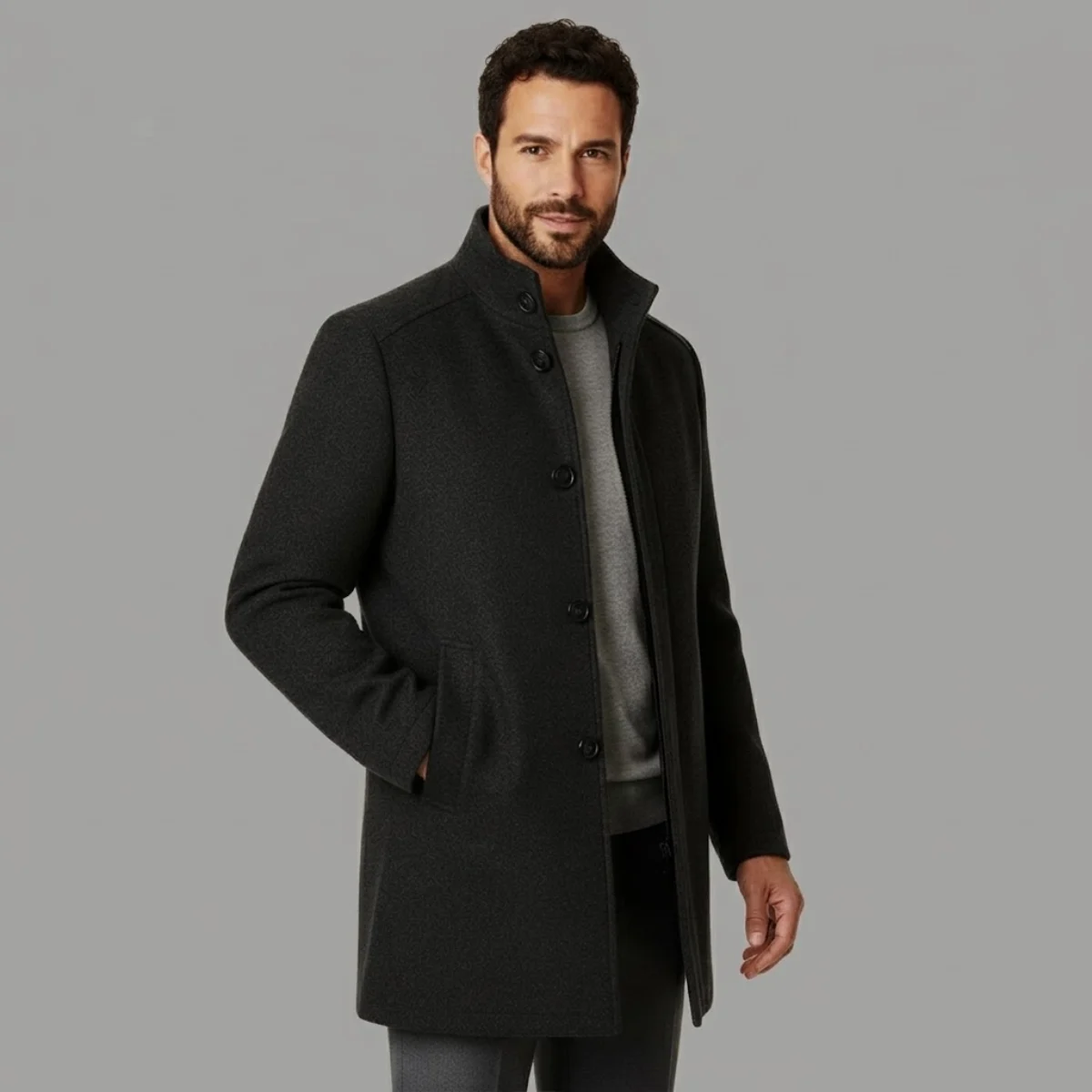 The Bernard | Wool-Blend Insulated Coat