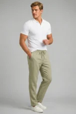 Gilberte | Cotton-Hemp Straight Trousers
