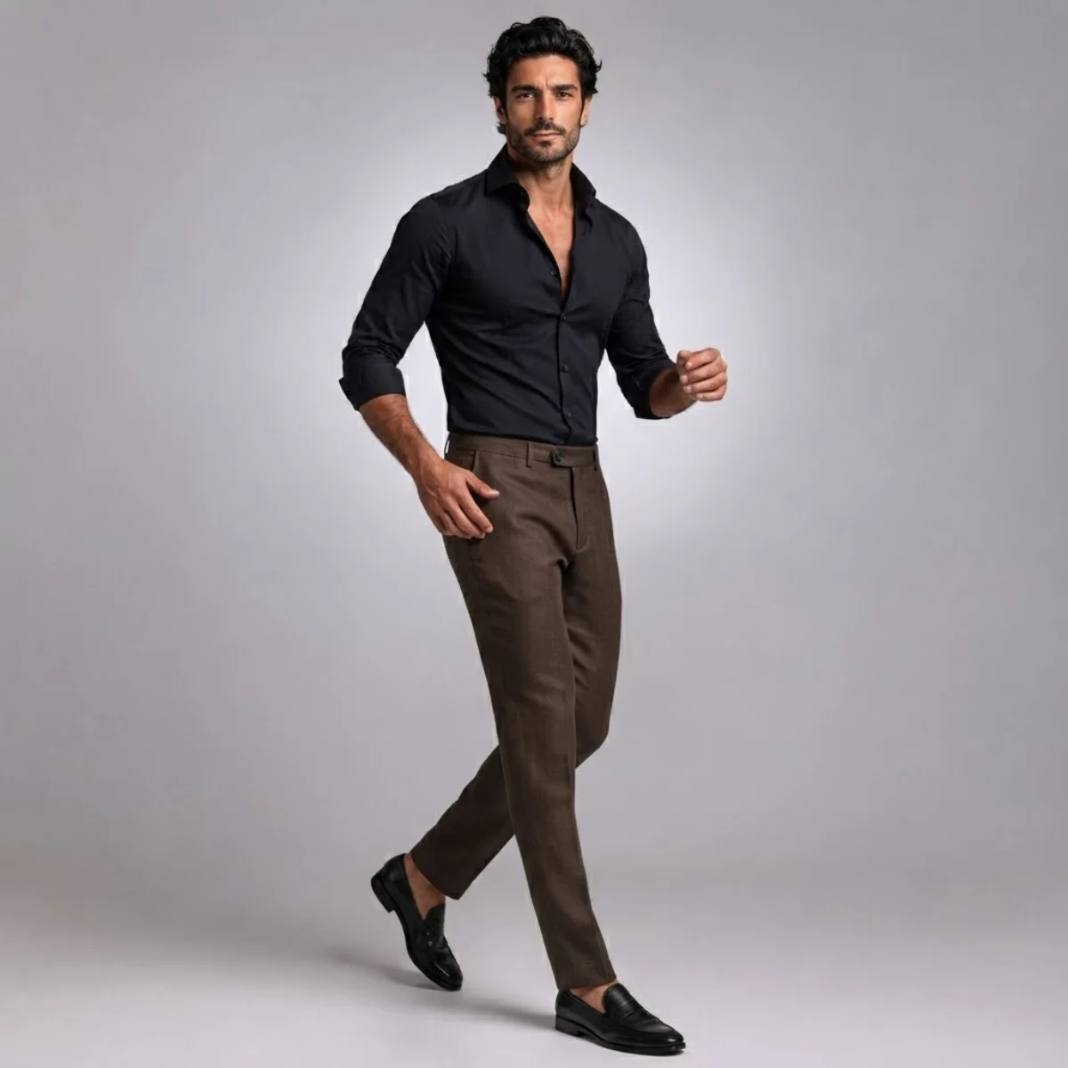 Alberte | Cotton-Linen Dress Trousers