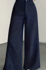 Guylaine | High Waist Corduroy Wide Leg Pants