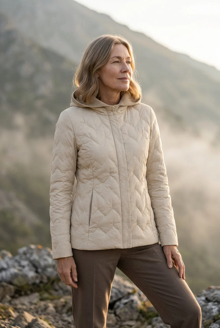 Florentine | 90% Down Knit Hood Jacket