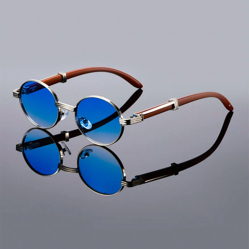 Oval Acetate Sunglasses, UV400