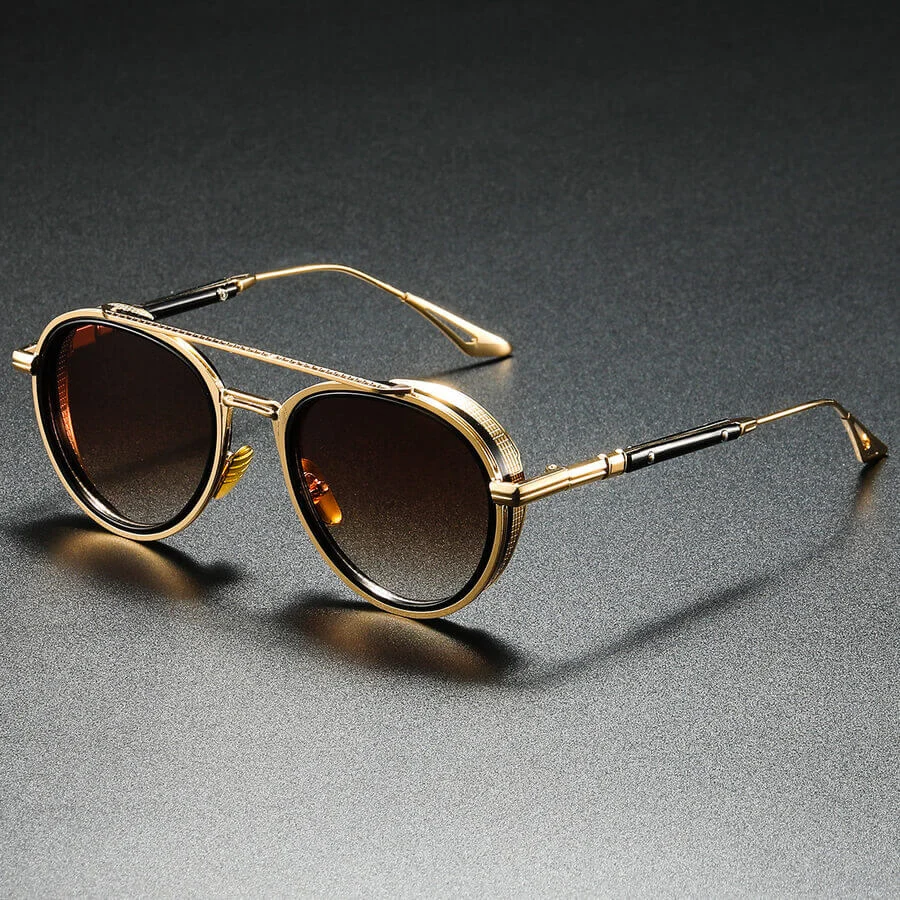 Thick Acetate Retro Sunglasses