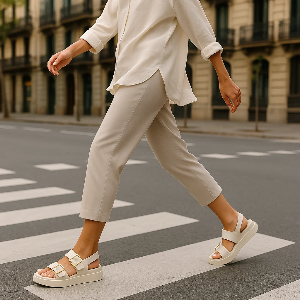 Cesarine | Double Buckle Platform Sandals