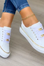 Yvette | Platform Sole Lace-Up Sneakers