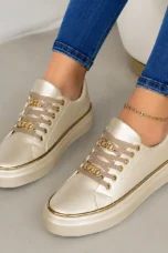 Yvette | Platform Sole Lace-Up Sneakers
