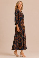 Clémentine | 55% Linen Long Sleeve Dress