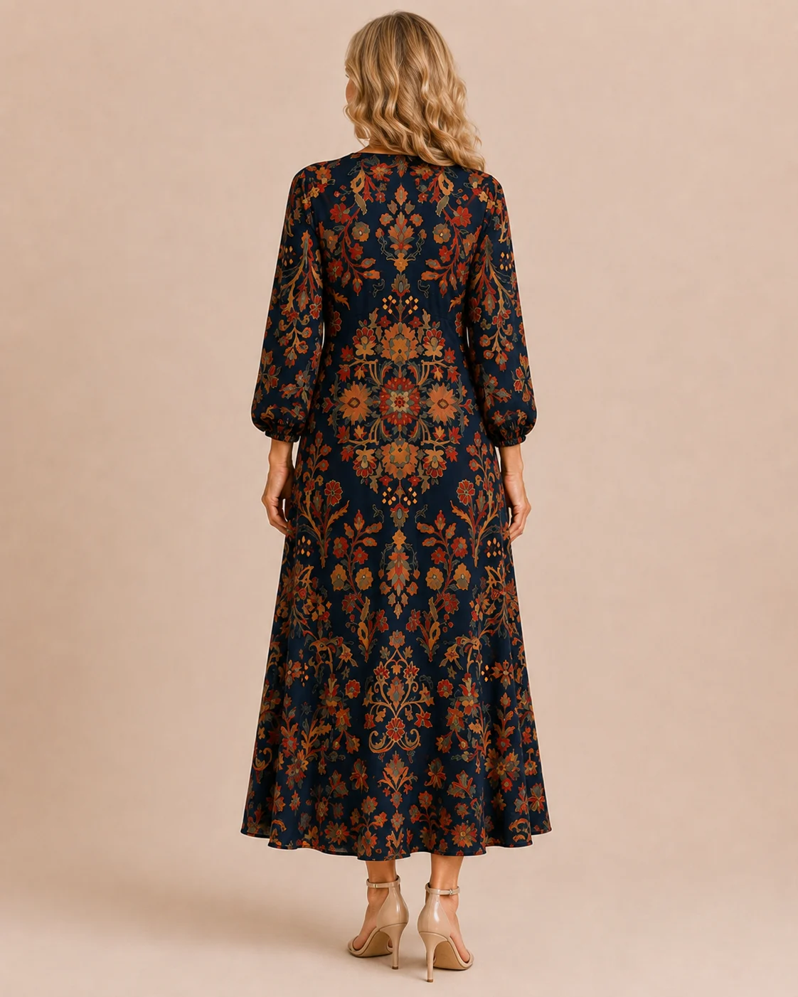 Clémentine | 55% Linen Long Sleeve Dress