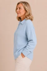 Stella | Polo Collar Knit Sweater
