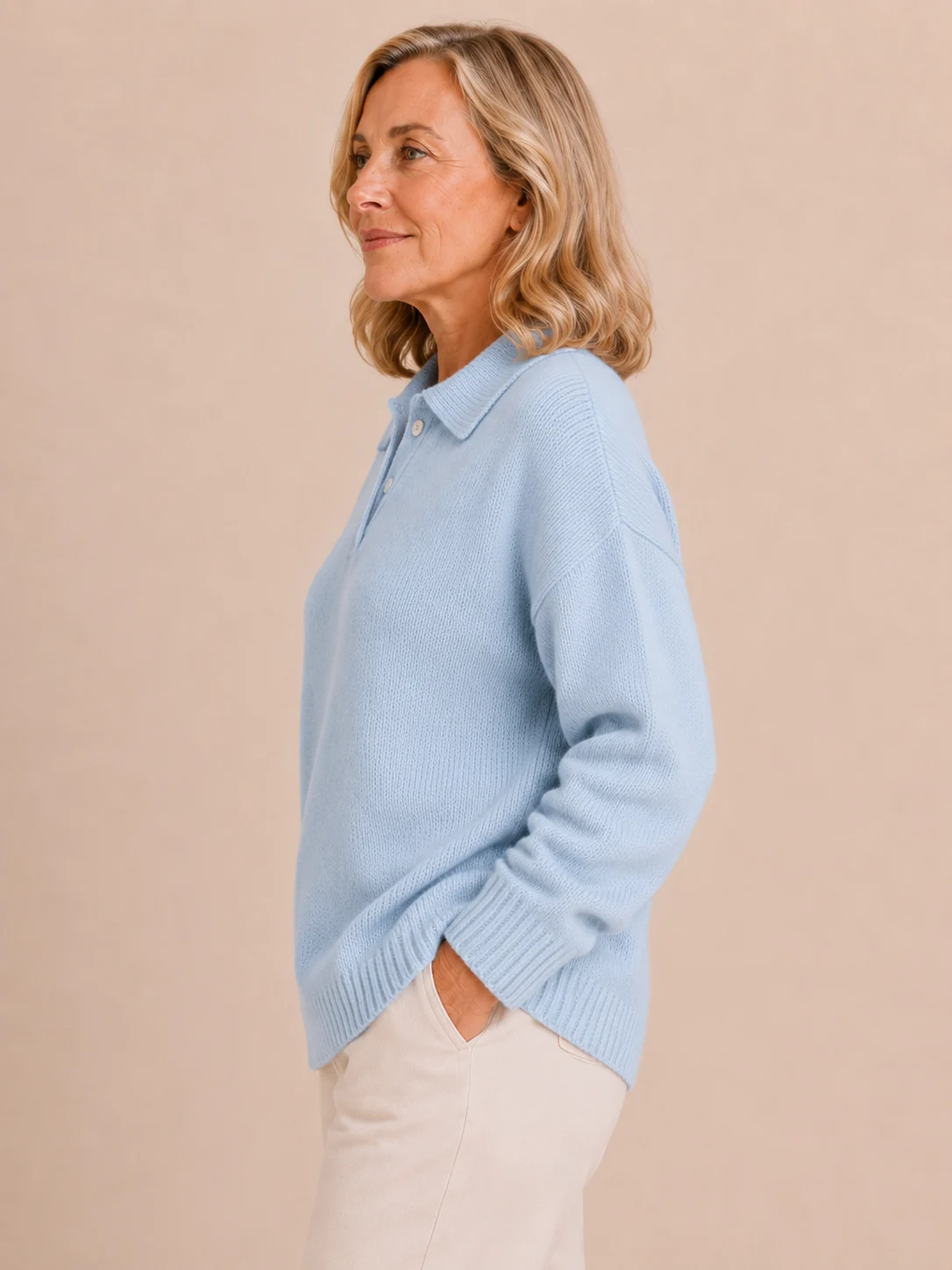 Stella | Polo Collar Knit Sweater