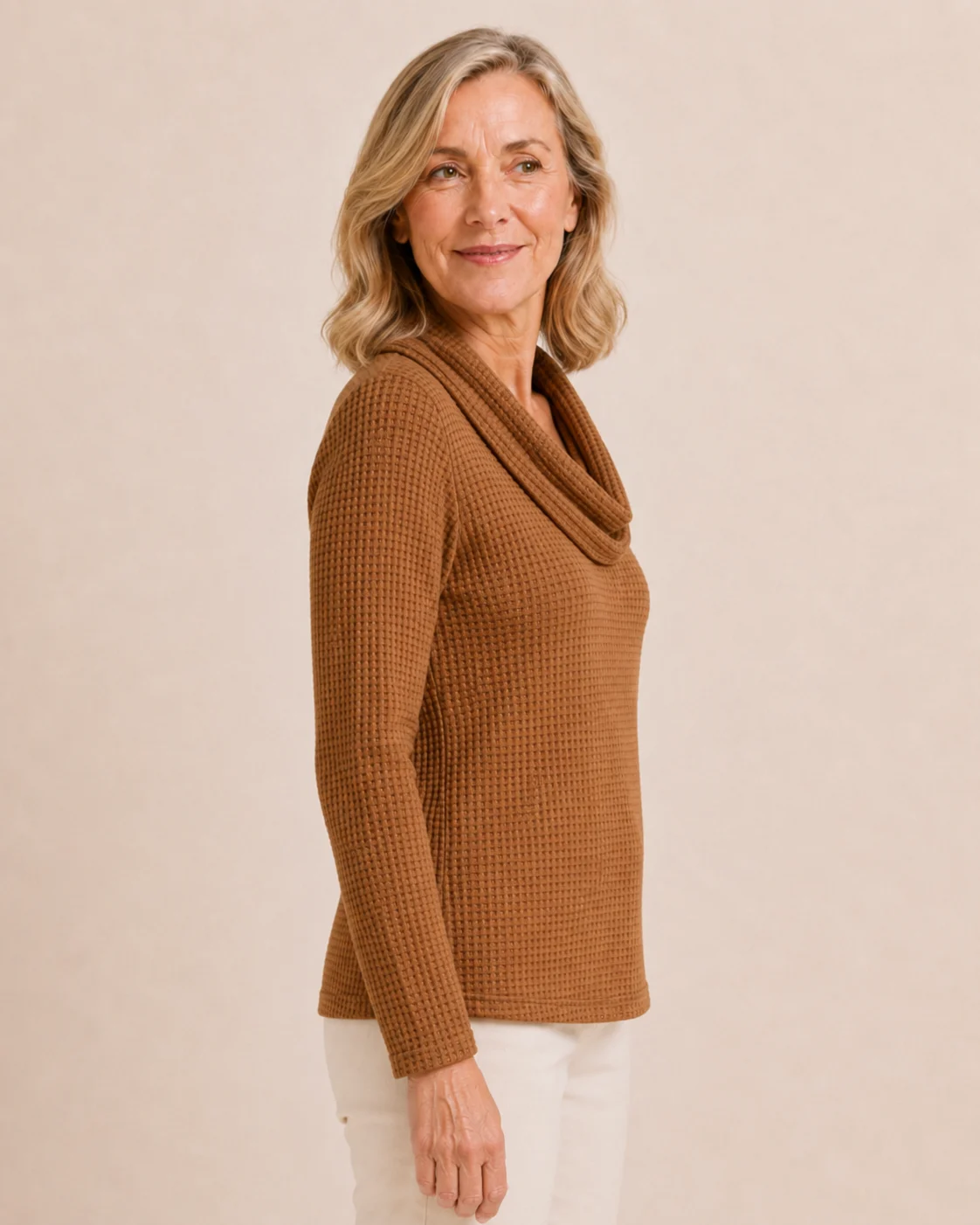 Sylvanie | Waffle Knit Collar Sweater