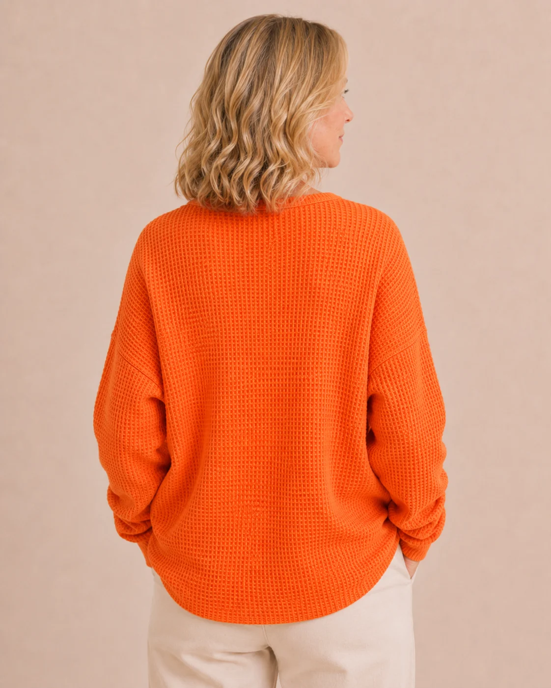 Toinette | Waffle Knit Henley Top