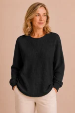 Florina | Textured Weave Wool Sweater