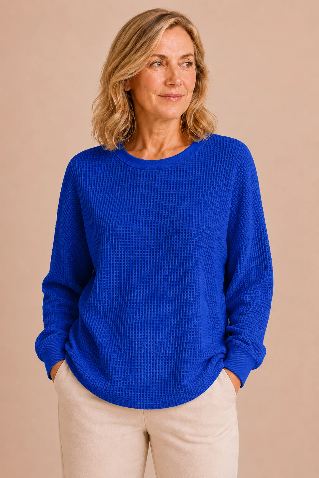 Florina | Textured Weave Wool Sweater