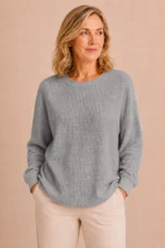 Florina | Textured Weave Wool Sweater
