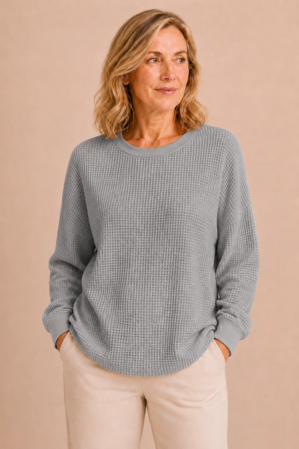Florina | Textured Weave Wool Sweater