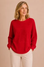 Florina | Textured Weave Wool Sweater