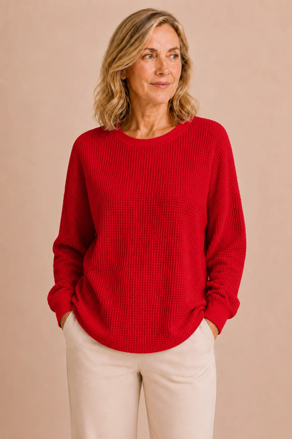 Florina | Textured Weave Wool Sweater