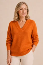 Louisa | Deep V-Neck Wool Sweater