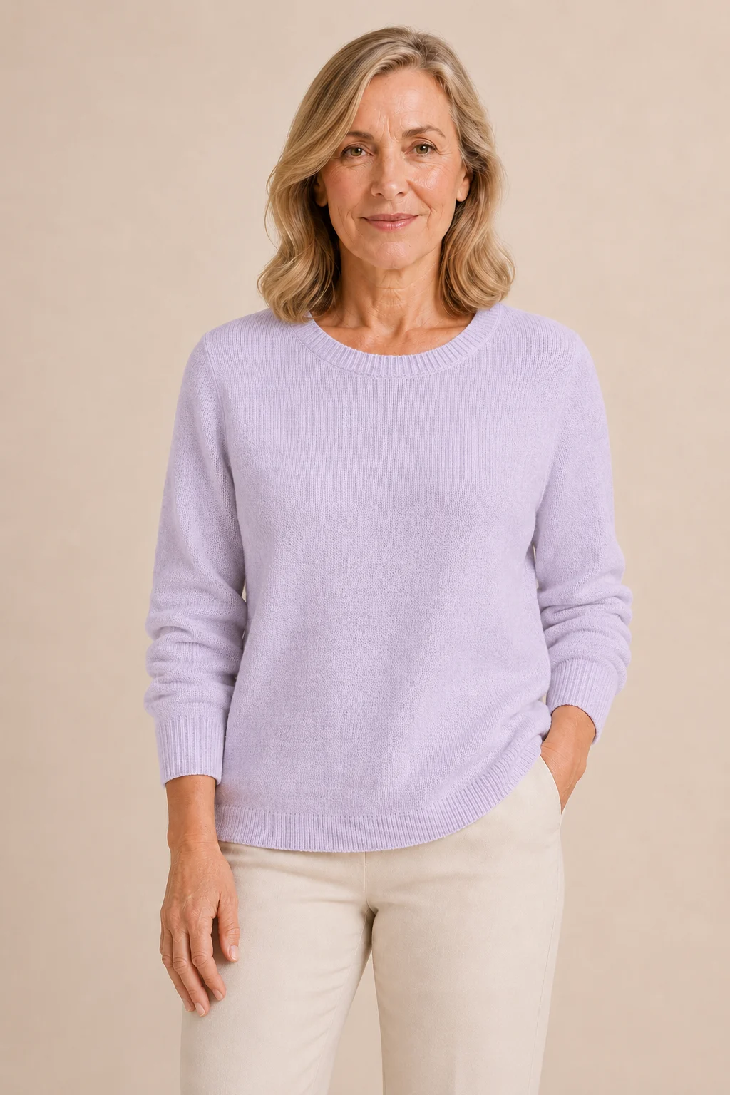 Elvire | Fine Knit Crew Neck Sweater