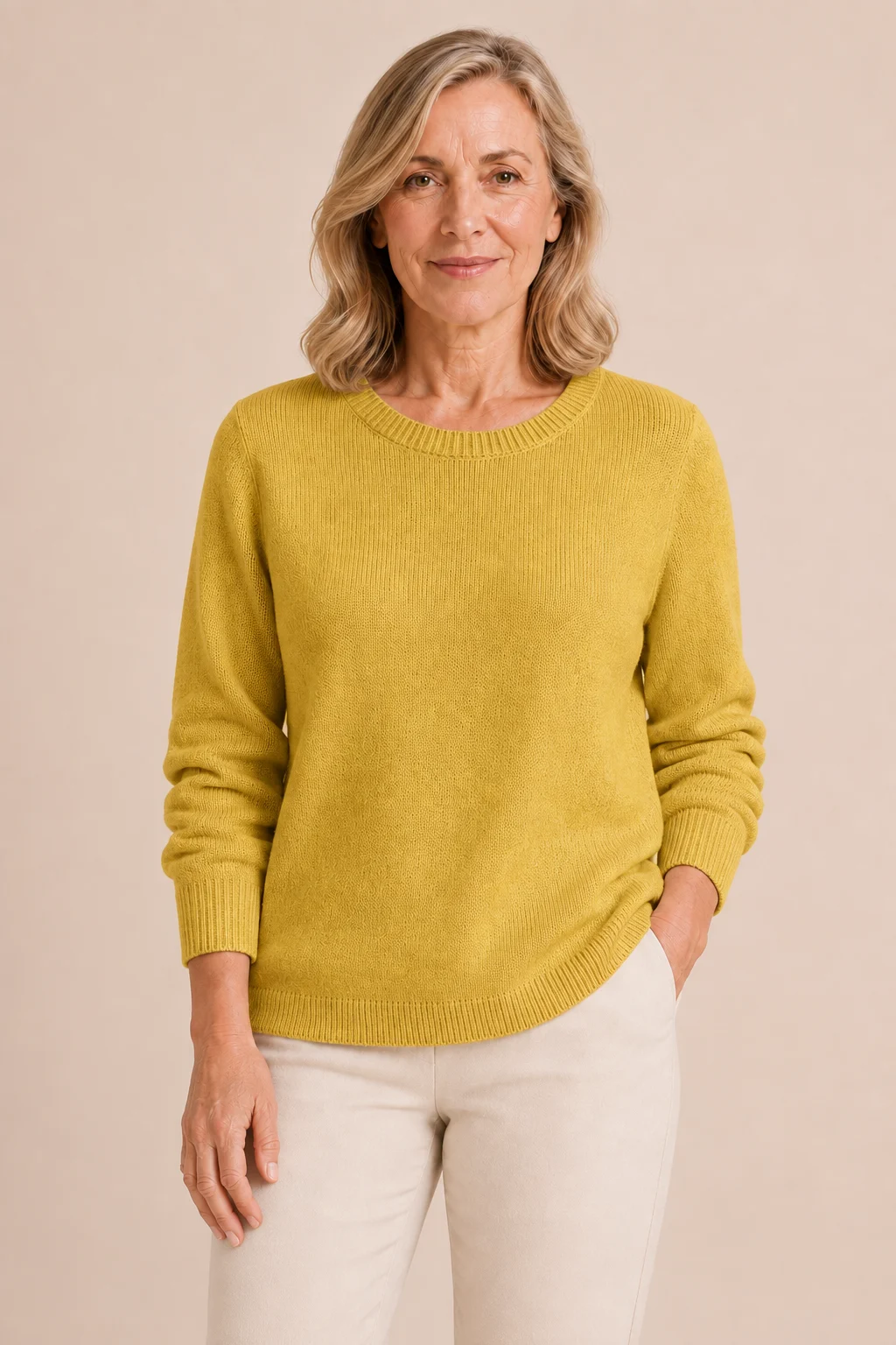 Elvire | Fine Knit Crew Neck Sweater