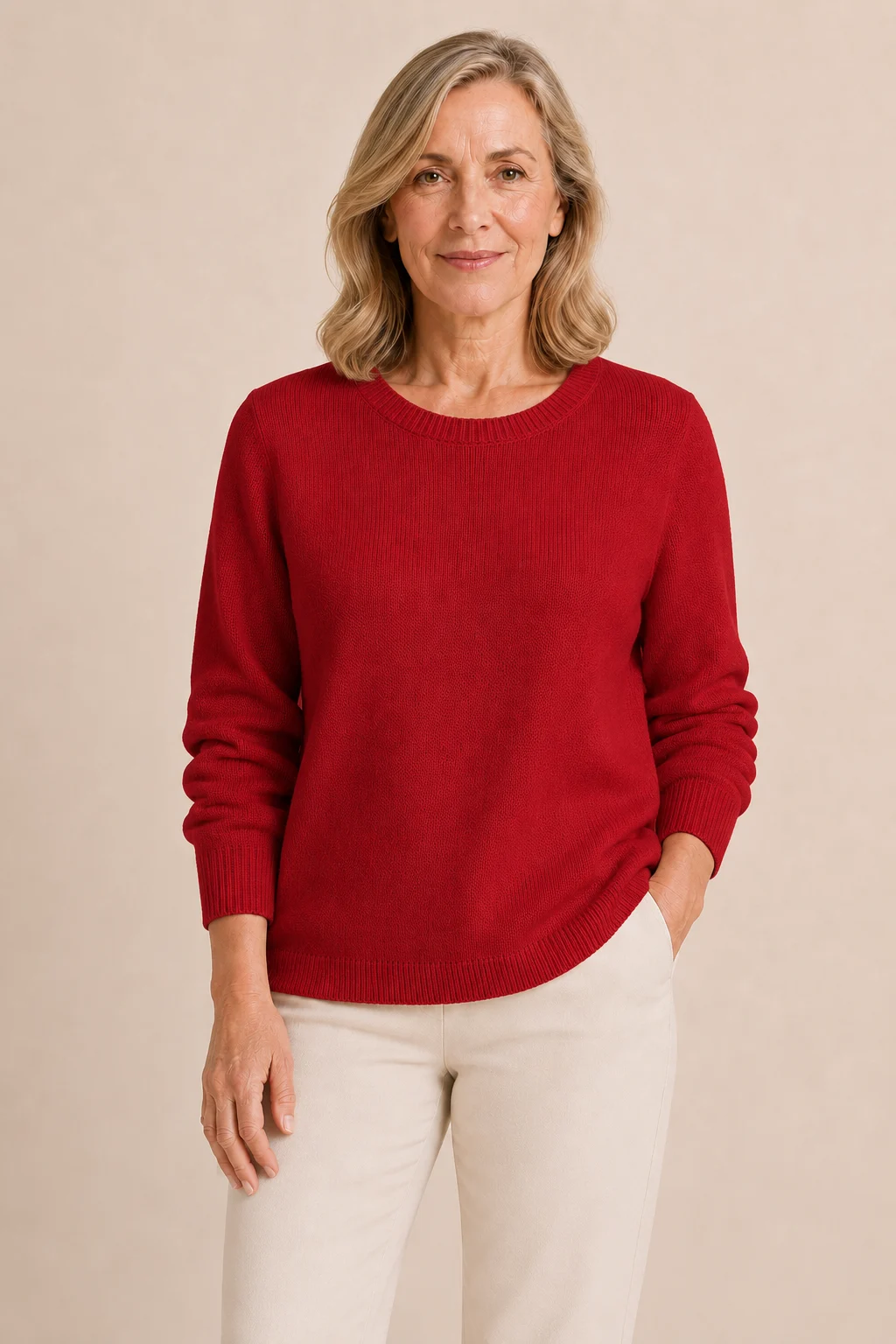 Elvire | Fine Knit Crew Neck Sweater
