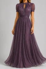 Anicette | Lace Bodice Chiffon Maxi