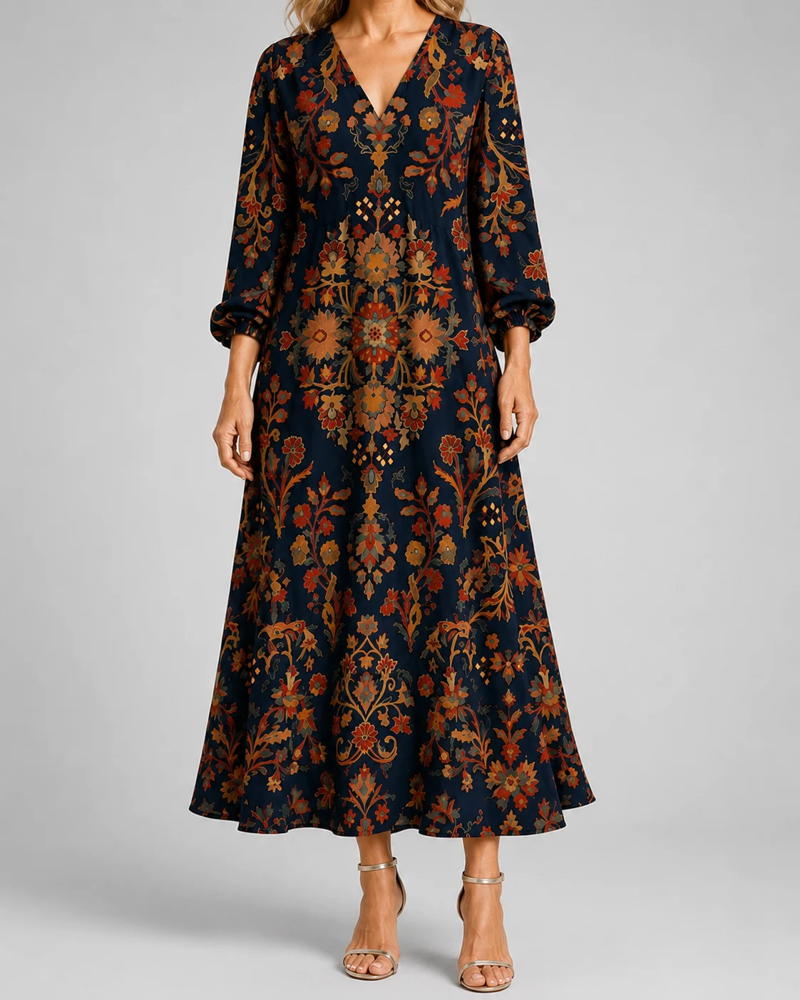 Clémentine | 55% Linen Long Sleeve Dress