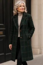 Therese-Anne | Heavy Plaid Trench Coat