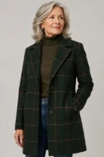 Therese-Anne | Heavy Plaid Trench Coat