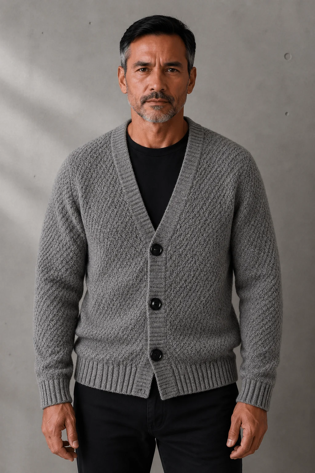 Noel | V Neck Button Knit Cardigan
