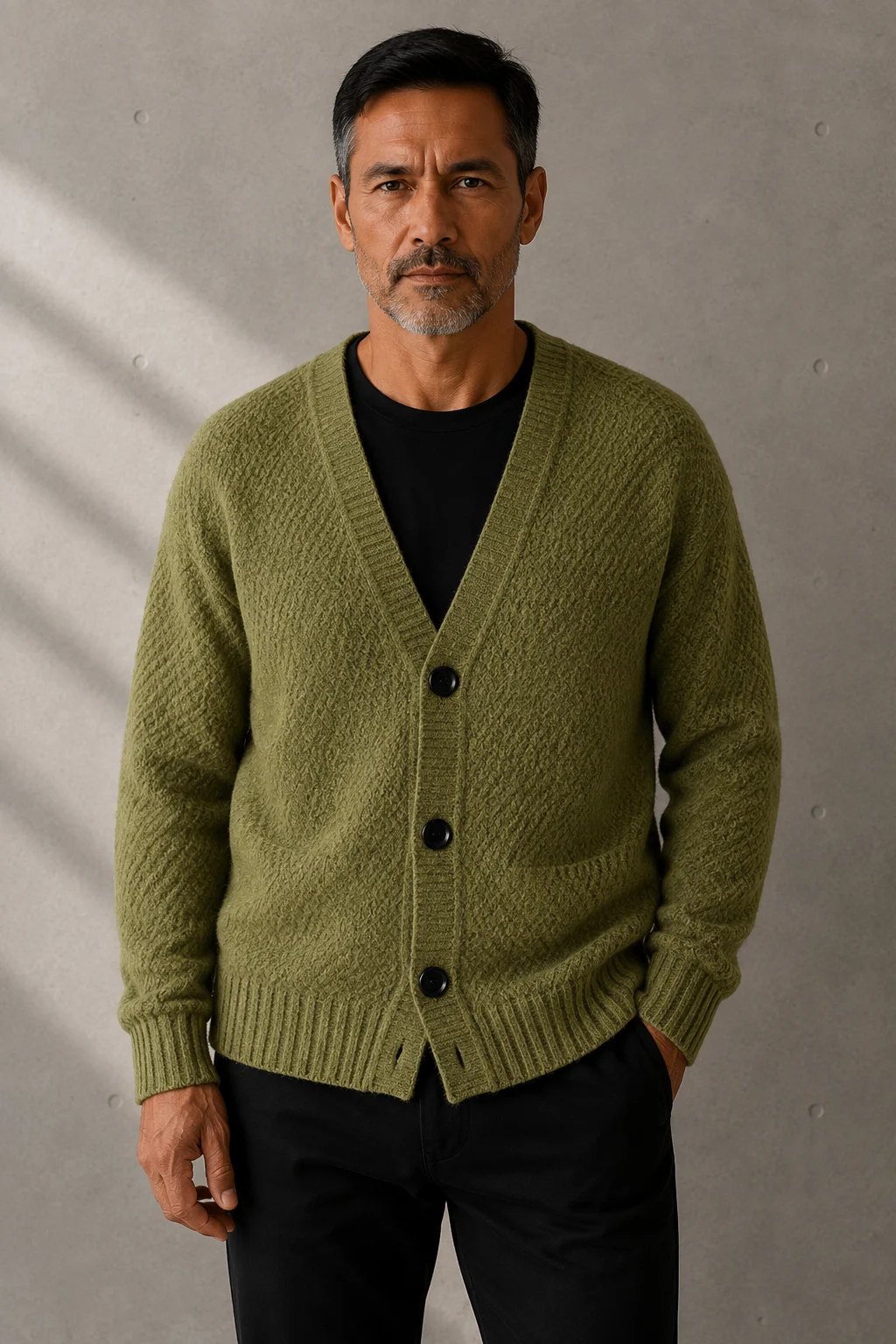Noel | V Neck Button Knit Cardigan
