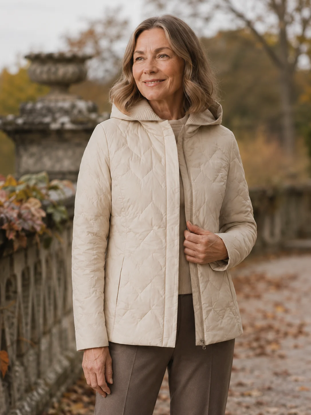 Florentine | 90% Down Knit Hood Jacket