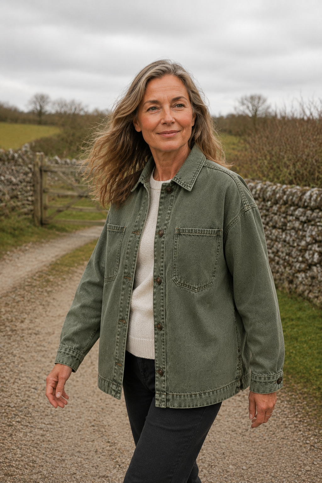 Jocelyne | Washed Denim Jacket