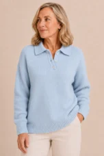 Stella | Polo Collar Knit Sweater