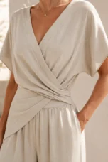 Corinna | Draped Waist V-Neck Dress