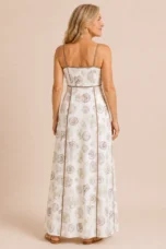 Opal | Seashell Print Flared Maxi Dress
