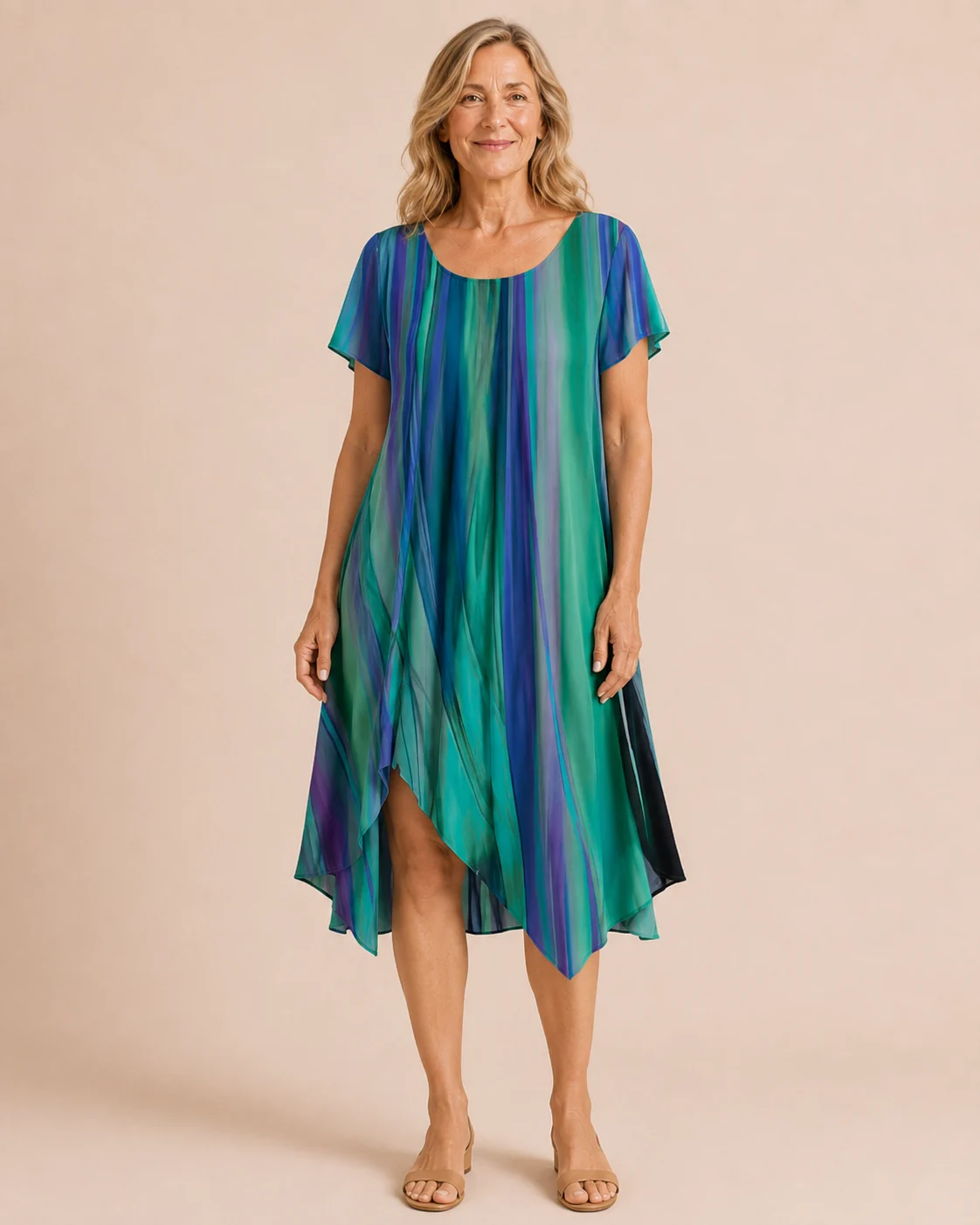 Célanire | Colour Block Swing Dress