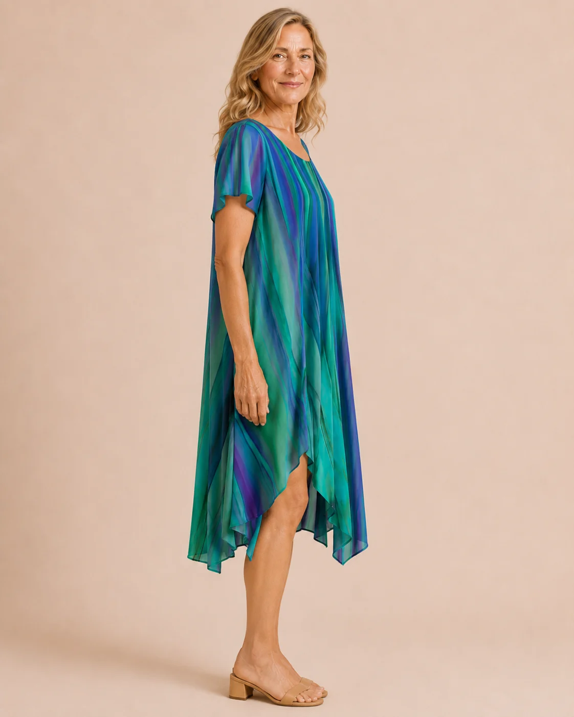 Célanire | Colour Block Swing Dress