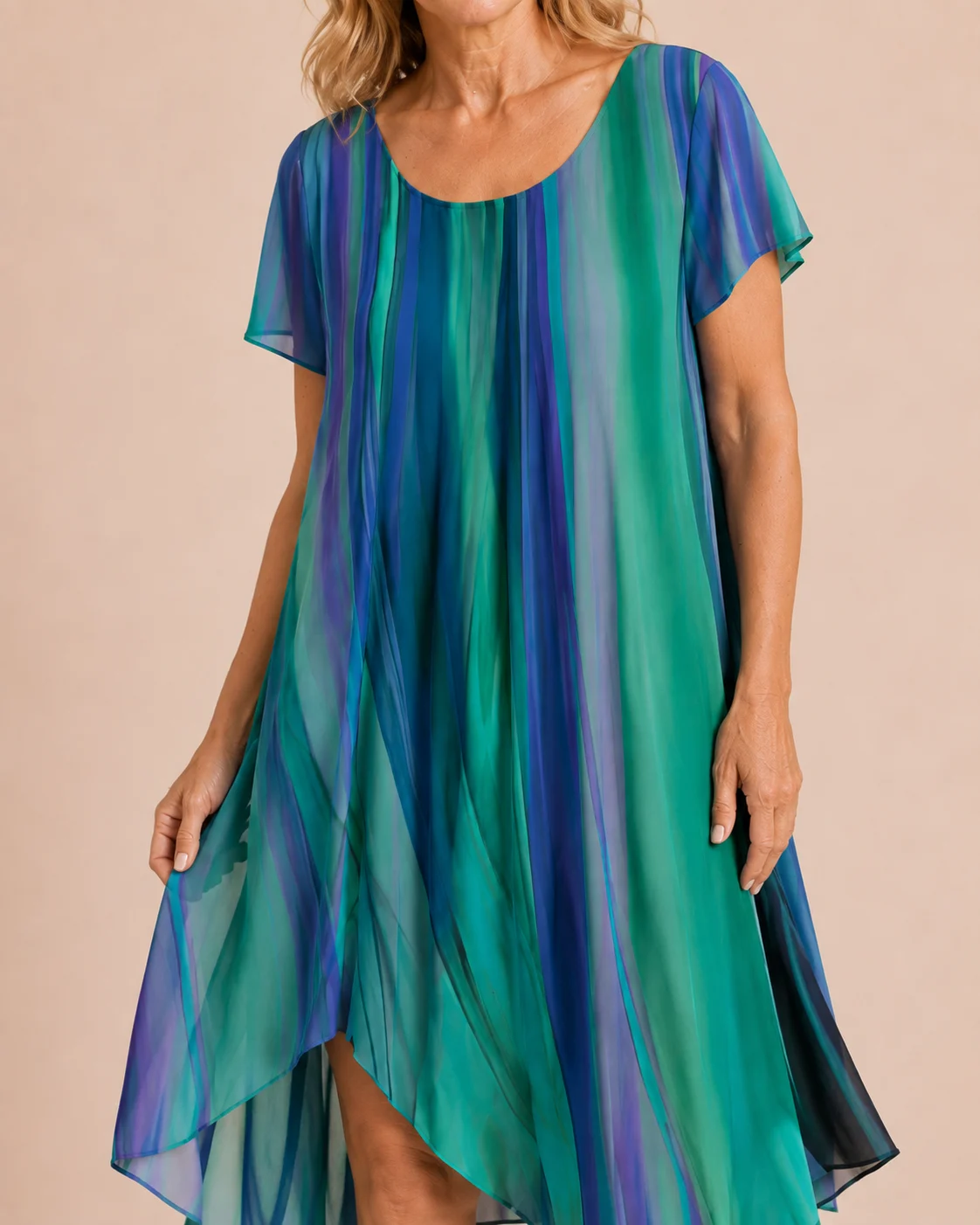 Célanire | Colour Block Swing Dress