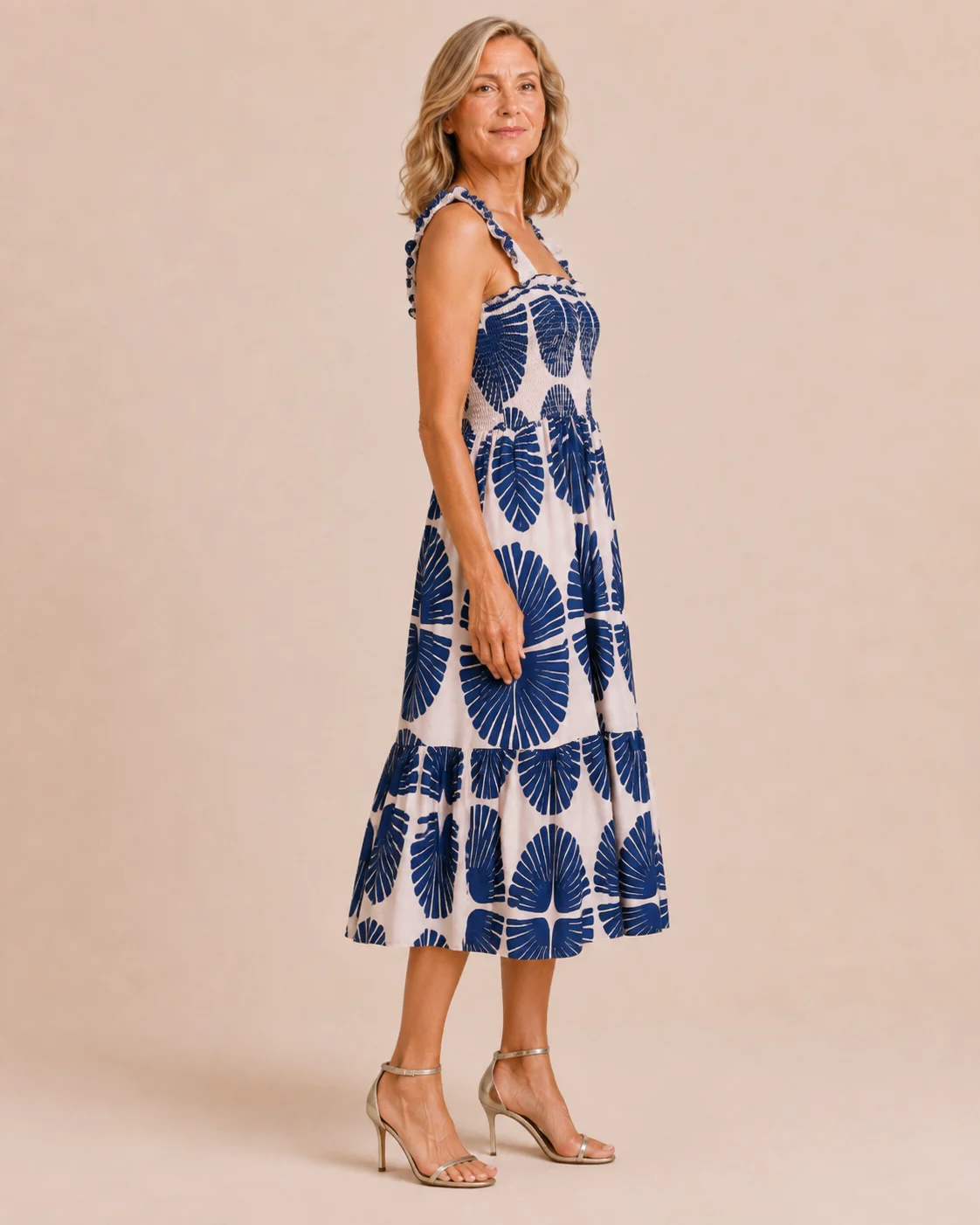 Madeline | Tiered Abstract Print Dress