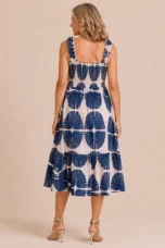 Madeline | Tiered Abstract Print Dress