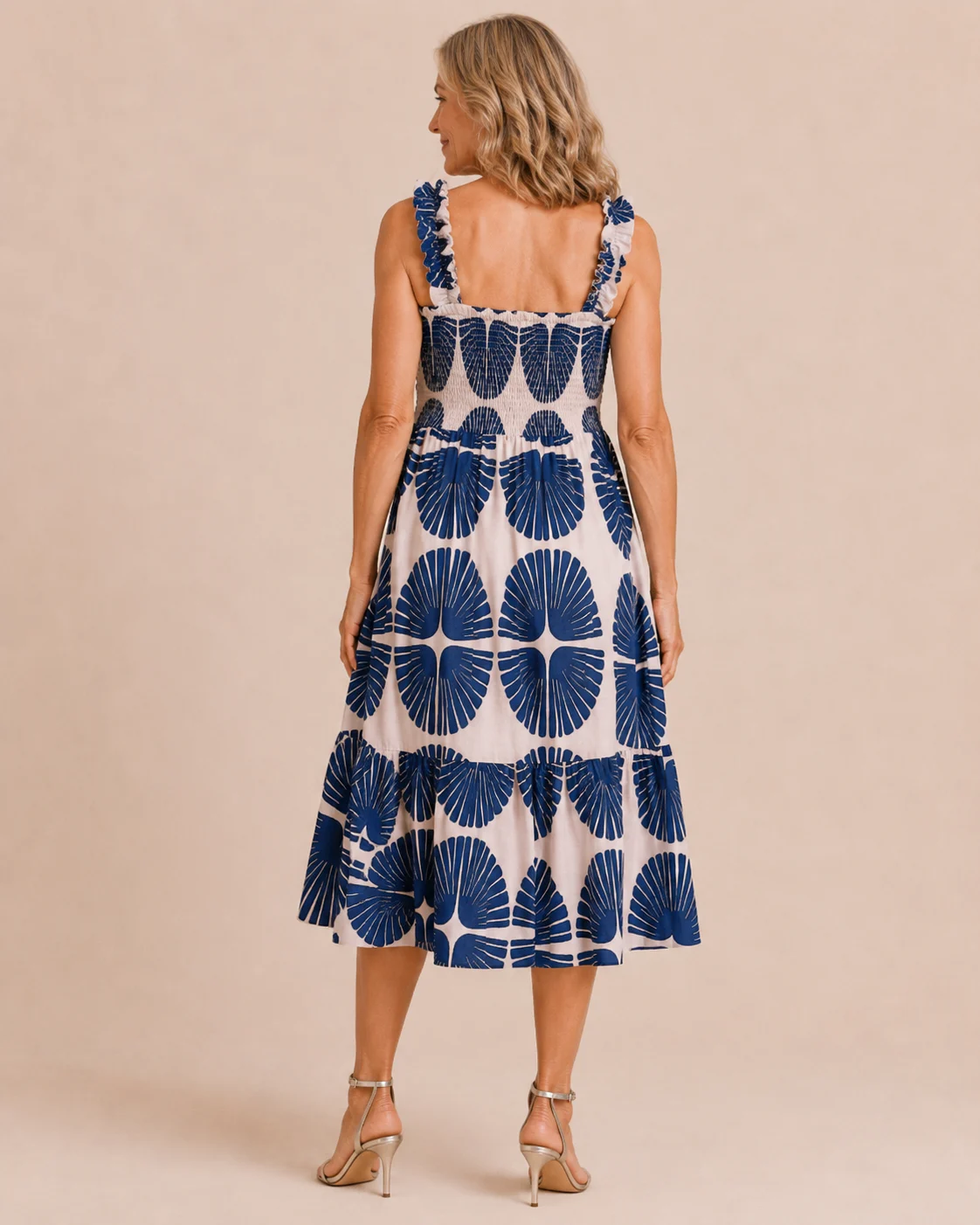 Madeline | Tiered Abstract Print Dress