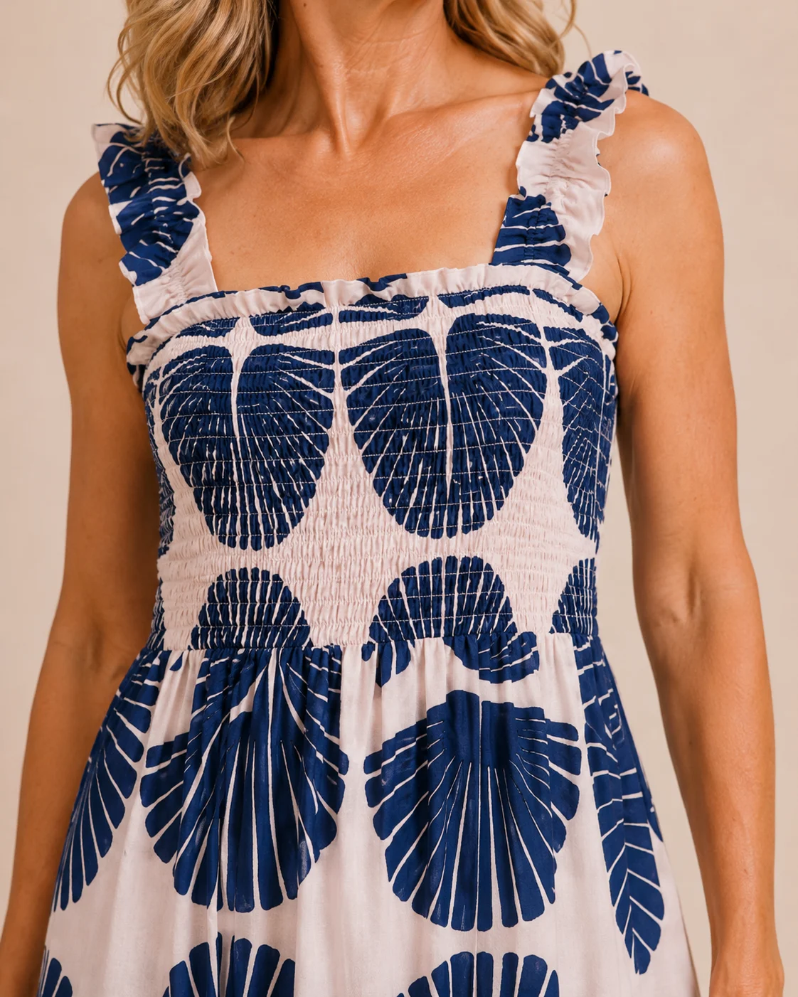 Madeline | Tiered Abstract Print Dress