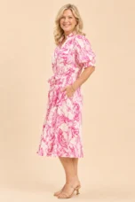 Laurence | Smocked Tie Waist Midi Dress