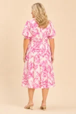 Laurence | Smocked Tie Waist Midi Dress