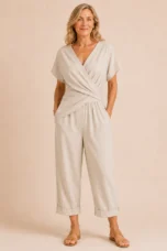 Corinna | Draped Waist V-Neck Dress