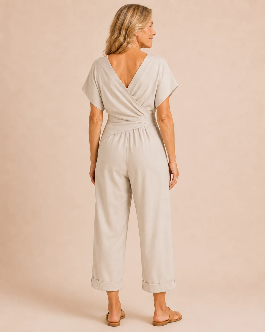 Corinna | Draped Waist V-Neck Dress