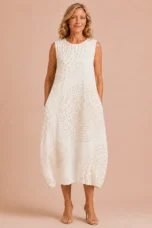 Eveline | Open Crochet Knit Maxi Dress